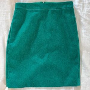 J. Crew teal pencil skirt (size 4)